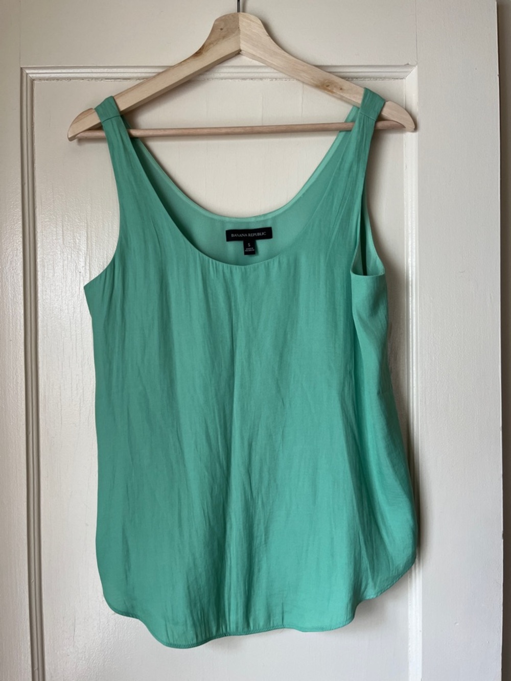Banana Republic Sleeveless Scoop Tank Top - Mint